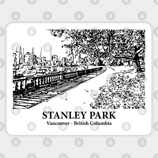 Stanley Park - Vancouver BC Magnet by Lakeric